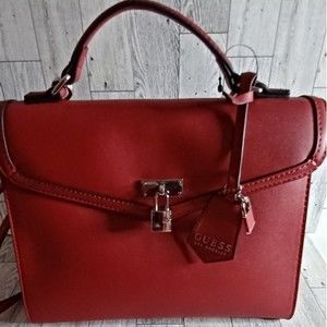 NWT Red Guess Kravitz Crossbody and Handle Purse